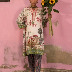 Stitched Printed Viscose Shirt