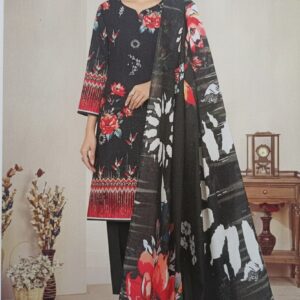 Printed Lawn Suit (With Dupatta)